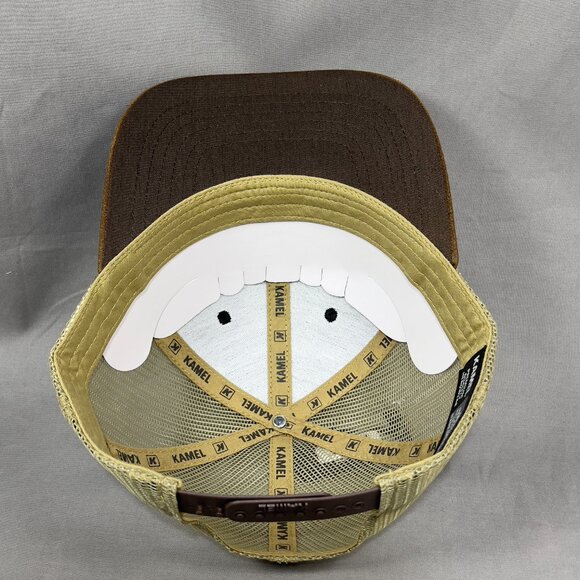 Kamel Bass Fishing Snapback Hat Cap Animal Trucker Western Farm Leather Mens - Picture 12 of 14